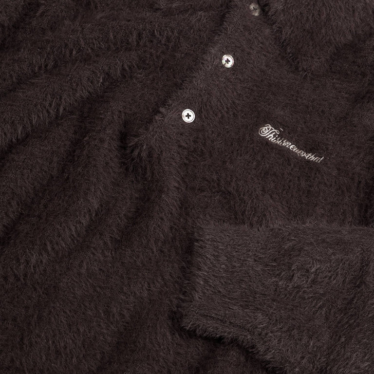 thisisneverthat SCT-Logo Shaggy Knit Polo