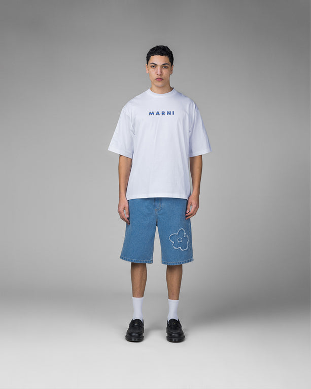 Marni Printed Stripes Logo T-Shirt