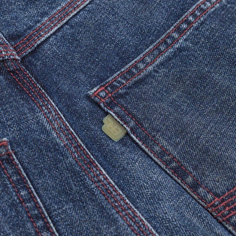 ERL Baggy Indiana Distressed Jeans Woven