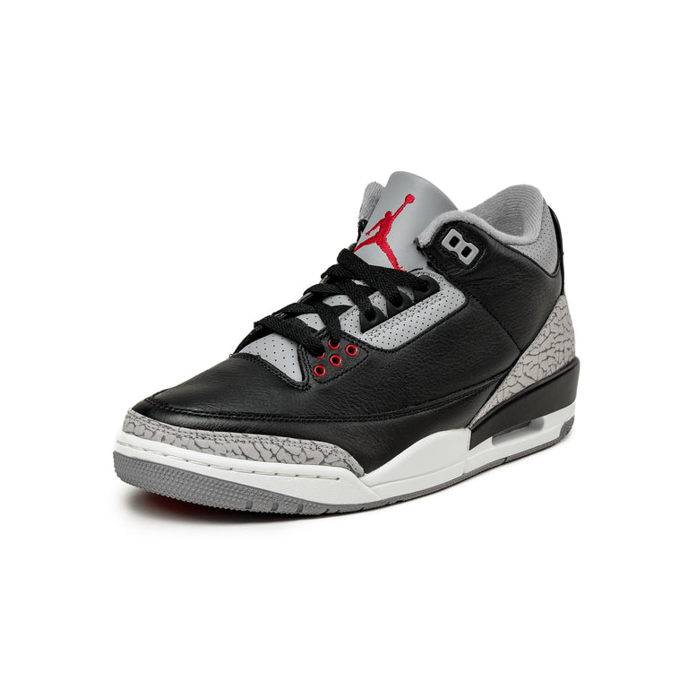 Black and red jordan 3s on sale