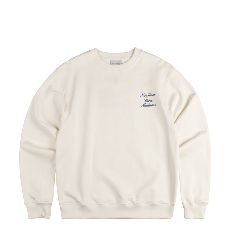 Drole de Monsieur Le Sweatshirt Slogan Cursive