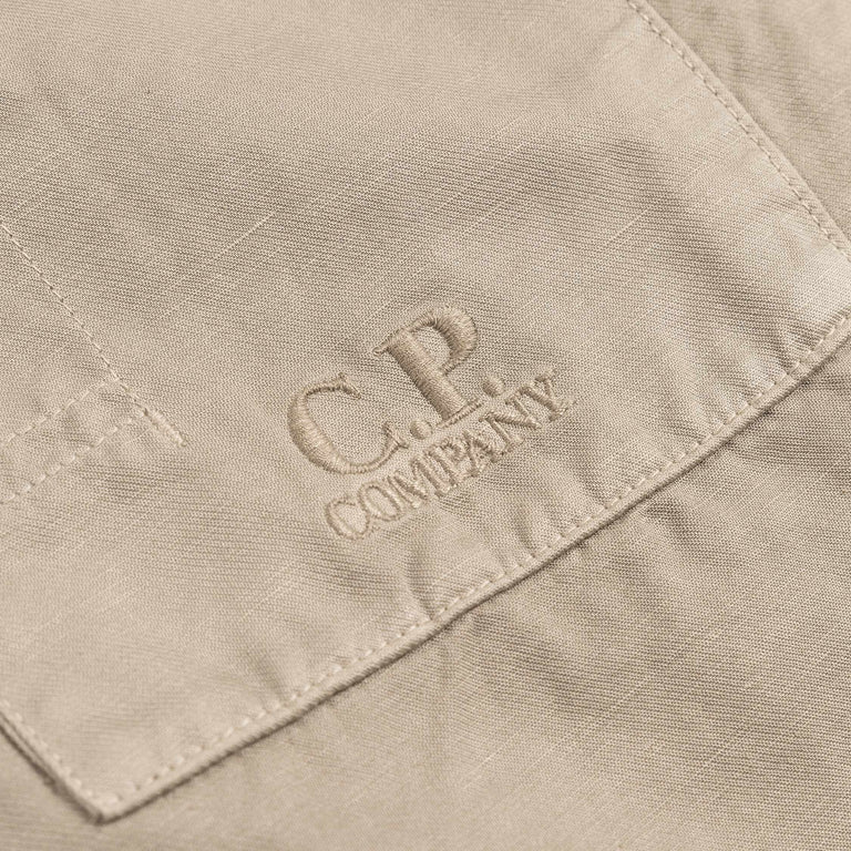 C.P. Company Cotto / Linen Logo Shirt