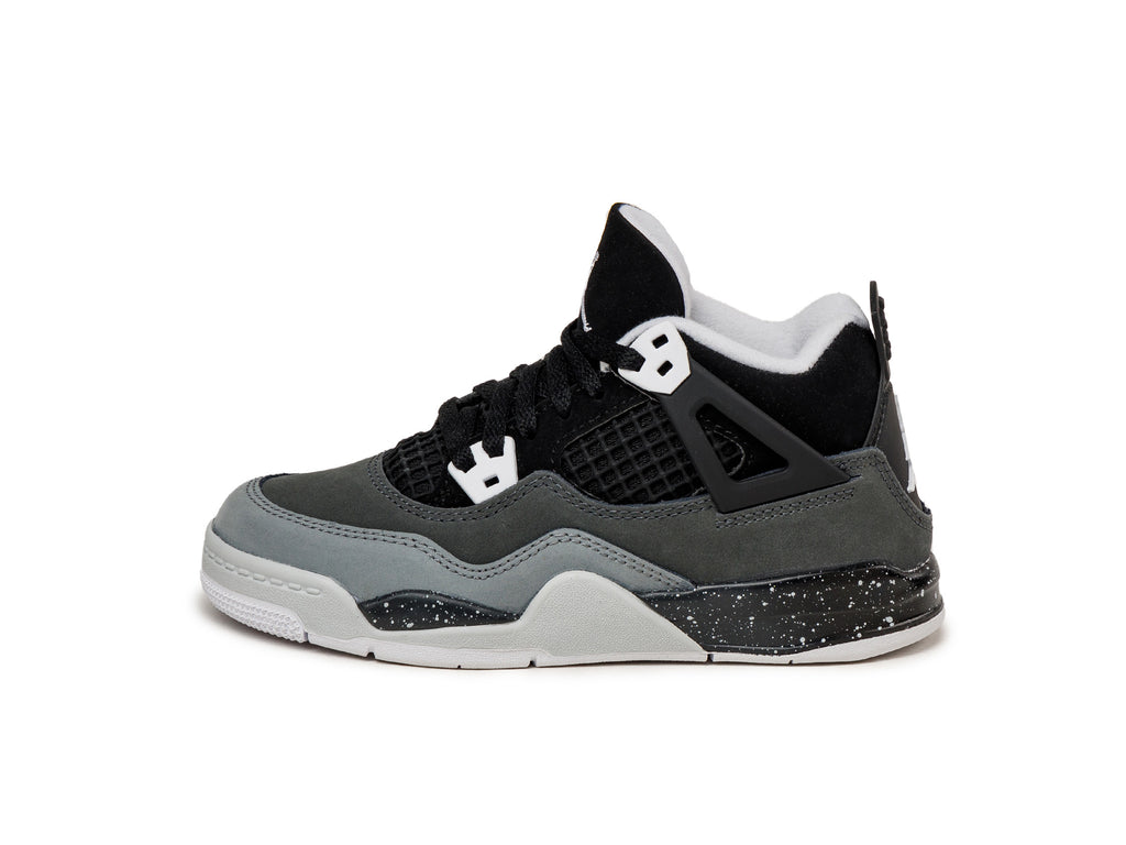 Black and grey jordan 4 on sale