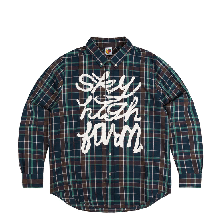 Sky High Farm Universe Hybrid Button Down Shirt Woven Knit