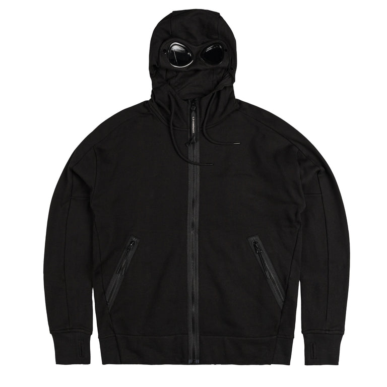 C.P. Company Diagonal Raised Fleece Goggle Zipped Hooded Sweatshirt