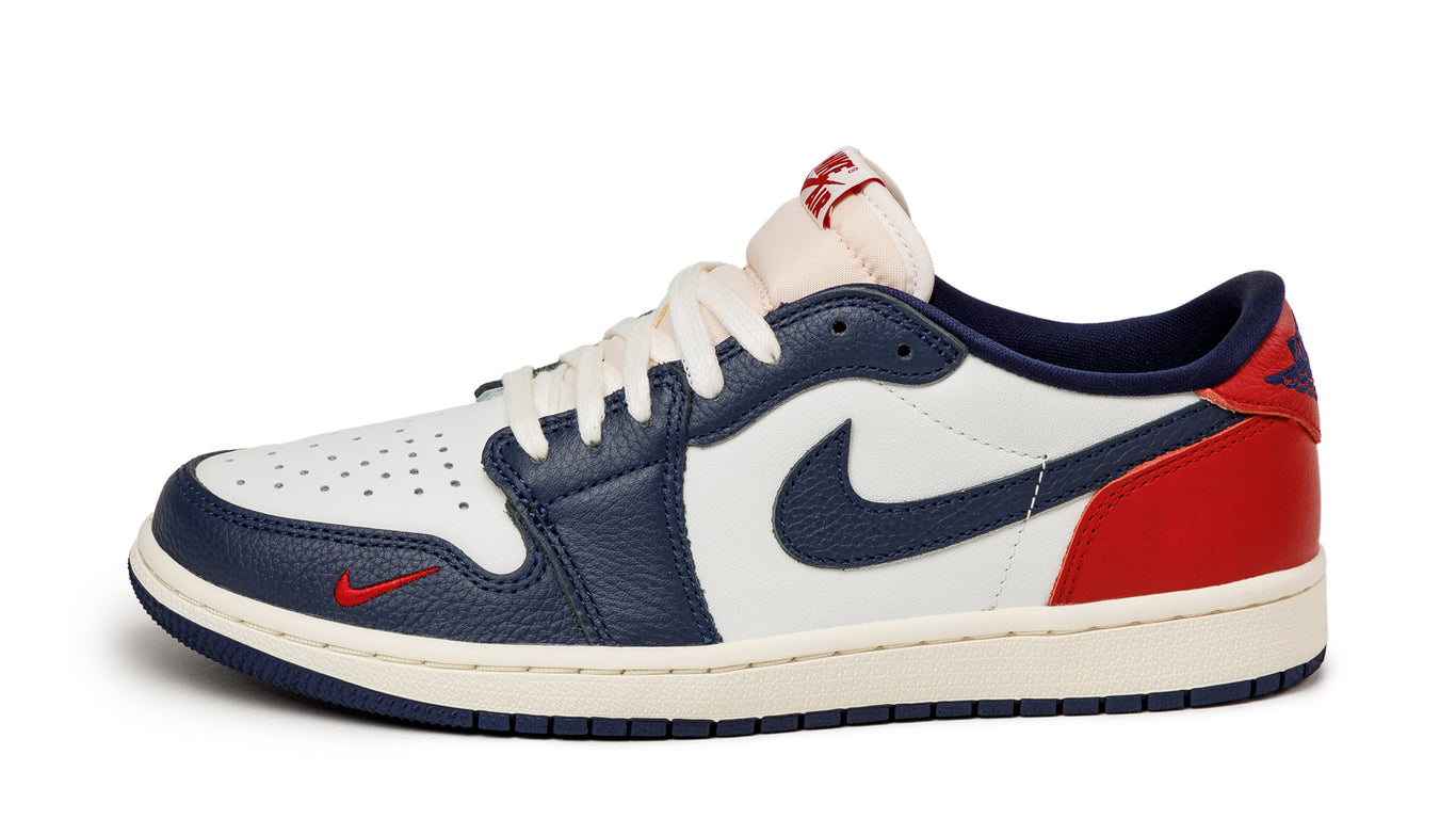 Jordan 1 white red and blue best sale