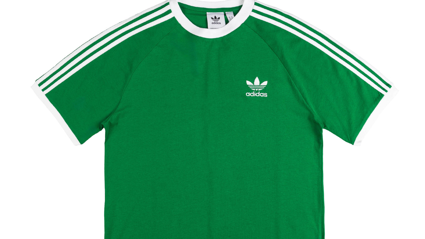 Adidas Classic 3 Stripes Tee Green