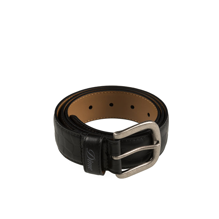 Dime Checkered Leather Belt