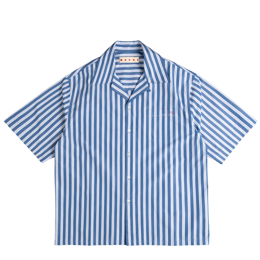 Marni Striped Organic Poplin Bowling Shirt » Buy online now!
