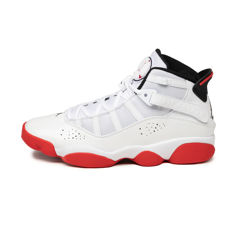 Nike Jordan 6 Rings White/University Red-Black 323432-160 Pre-School Size  12Y Medium - Walmart.com