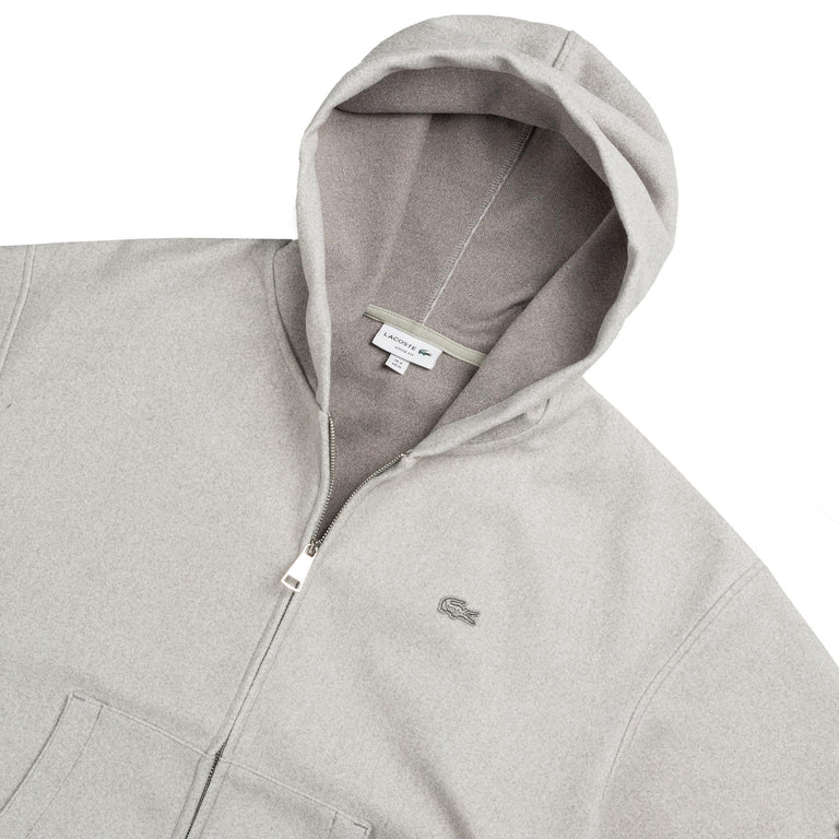 Lacoste Loose Fit Zip-Up Hoodie