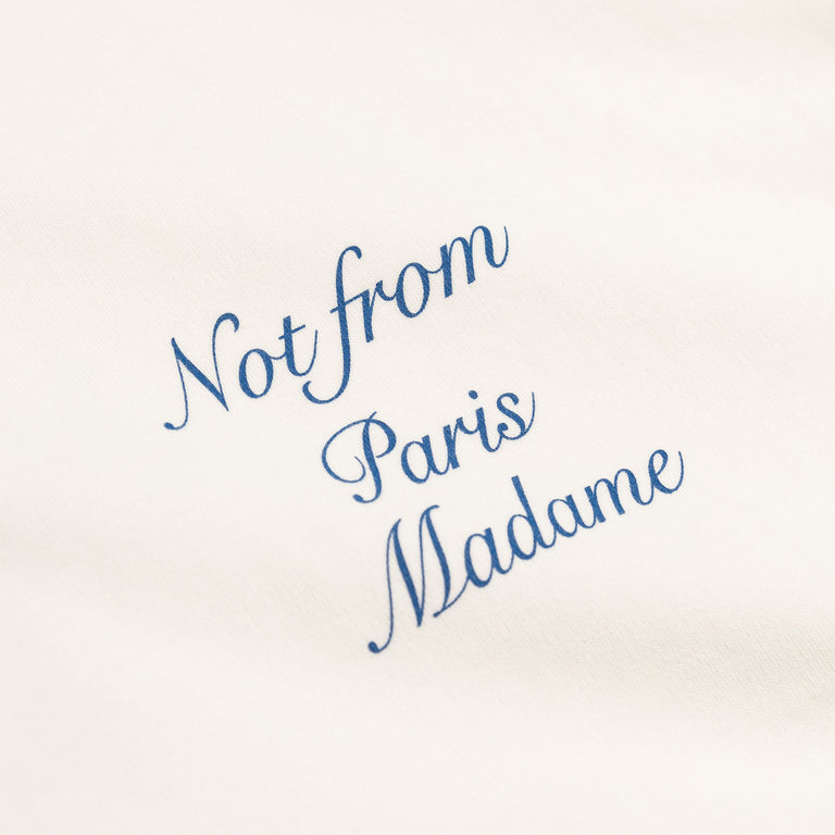 Drole de Monsieur Le T-Shirt Slogan Cursive