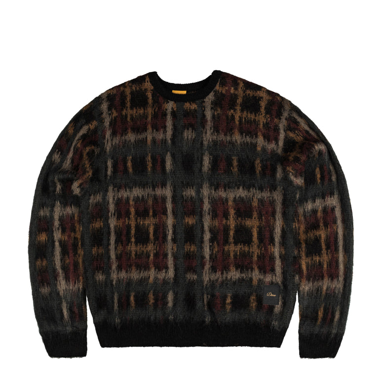 Dime Plaid Mohair Knit