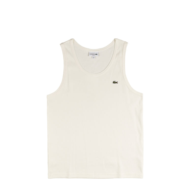 Lacoste Slim Fit Ribbed Cotton Tank Top