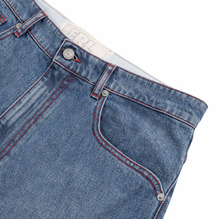 ERL Denim Indiana Skate Shorts Woven