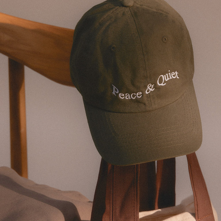 Museum of Peace & Quiet Wordmark Hat onfeet