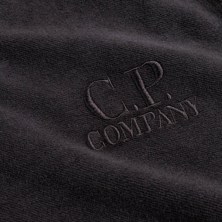 C.P. Company Brushed Emerized Quarter-Zip Sweatshirt