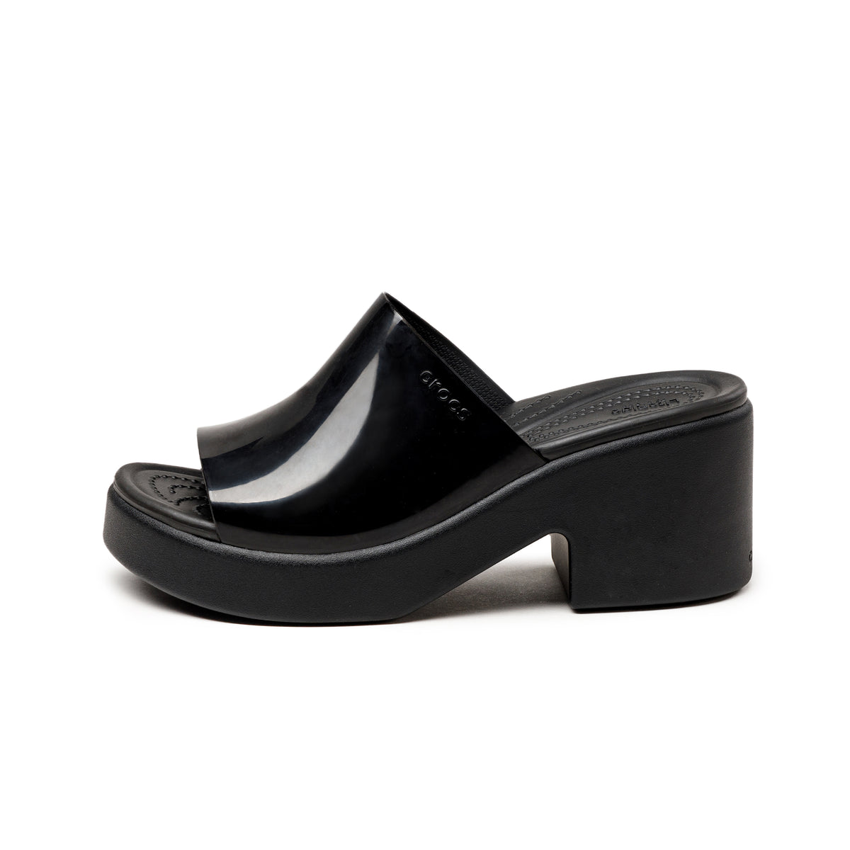 Crocs Brooklyn Slide High Shine Heel – buy now at Asphaltgold Online Store!