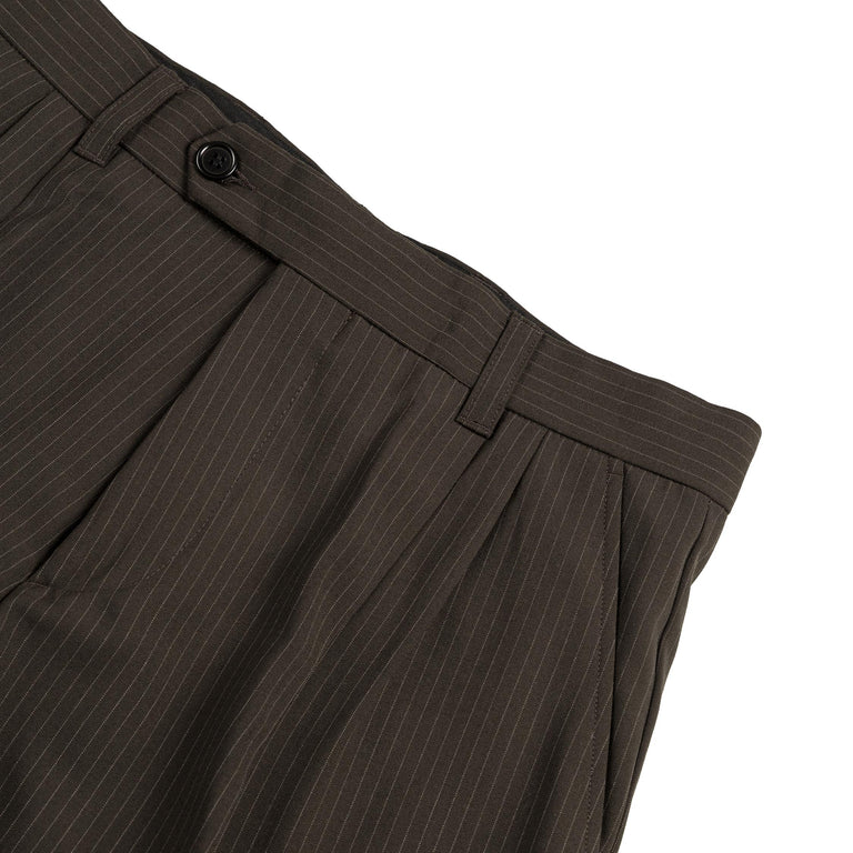 mfpen Classic Trousers (Brown Pinstripe)