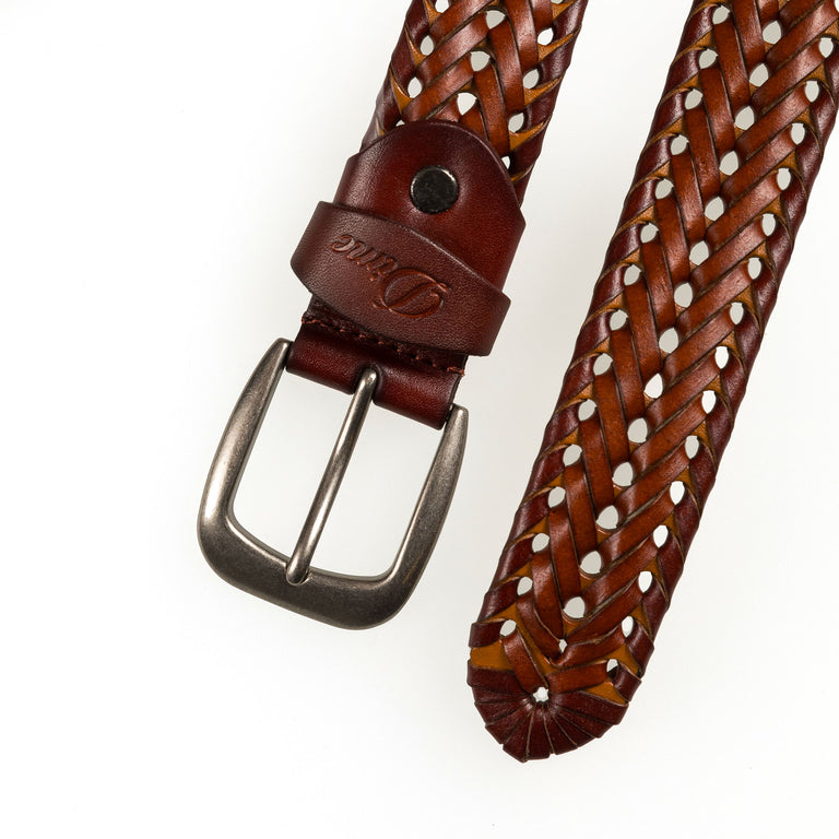 Dime Braided Leather Belt