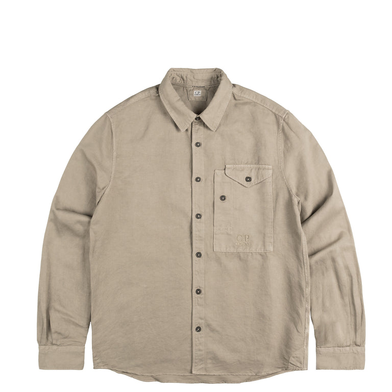 C.P. Company Cotto / Linen Logo Shirt