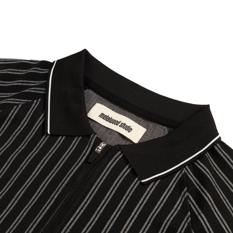 Metalwood Ribbed LS Polo