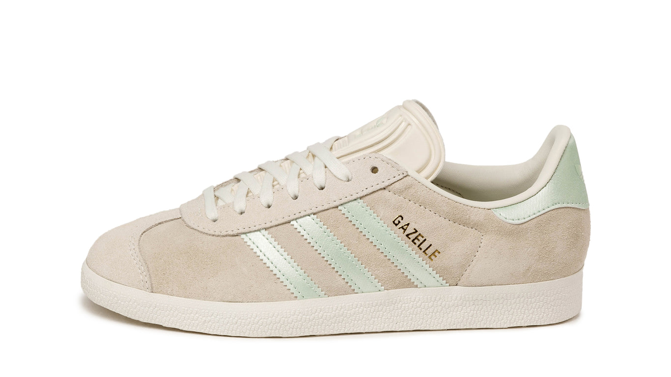 Adidas gazelle trainers branch cream white linen hotsell