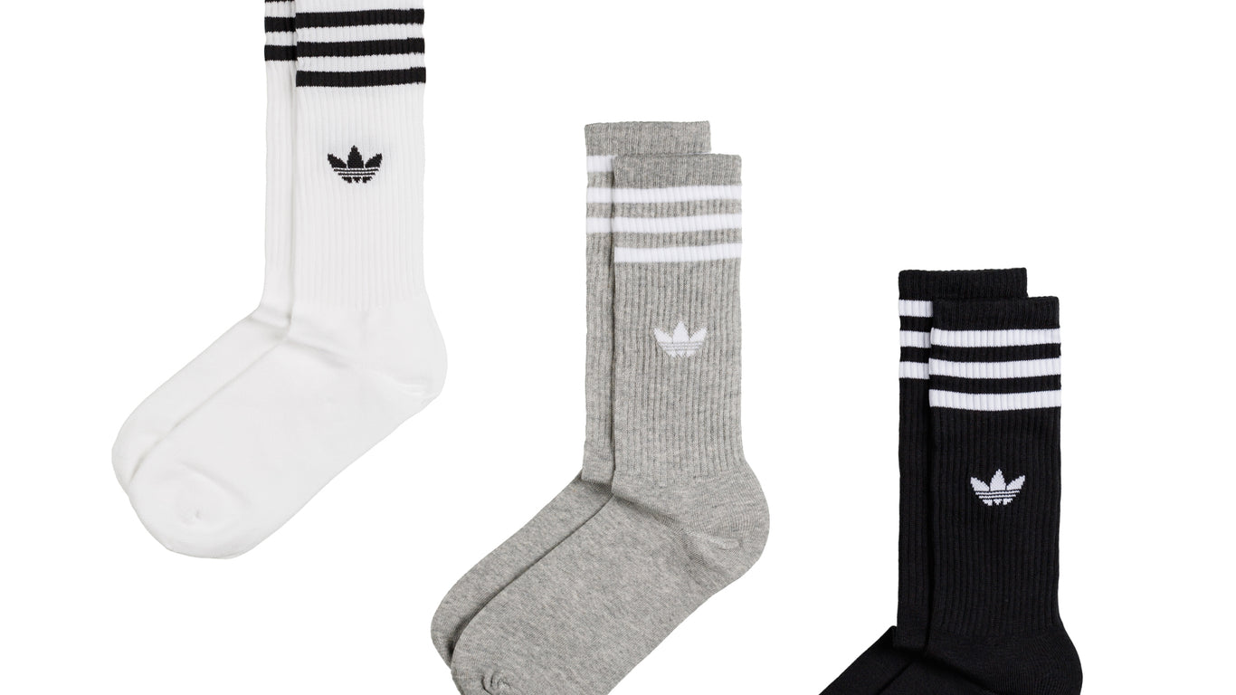 Adidas Solid Crew Socks 3 Pack jetzt online kaufen