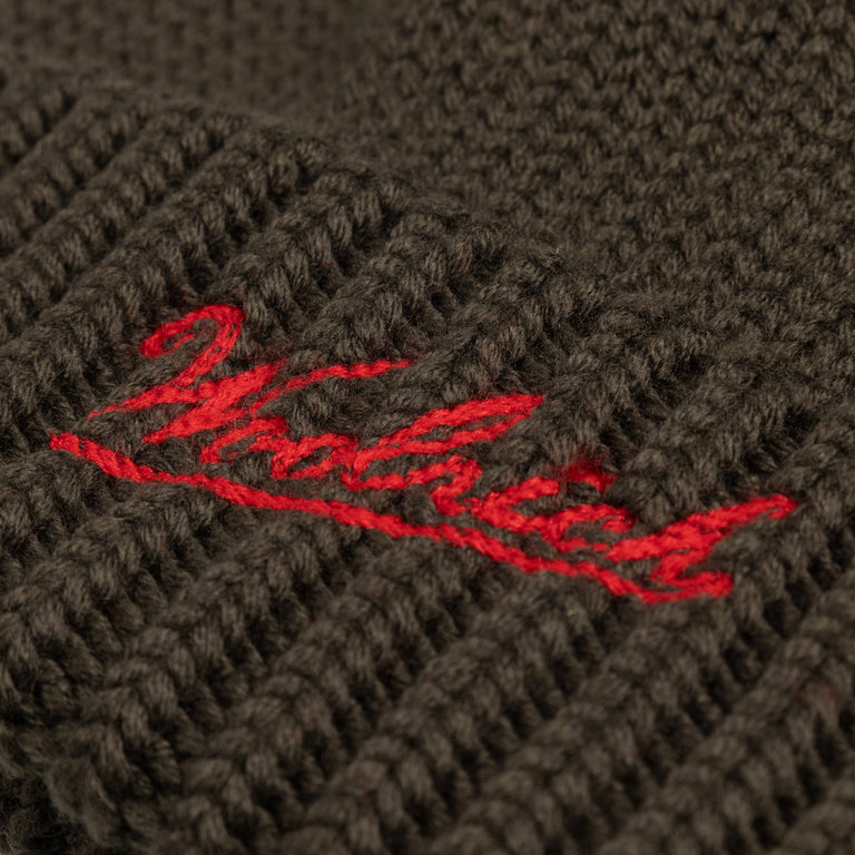 Woolrich Merino Wool Logo Beanie