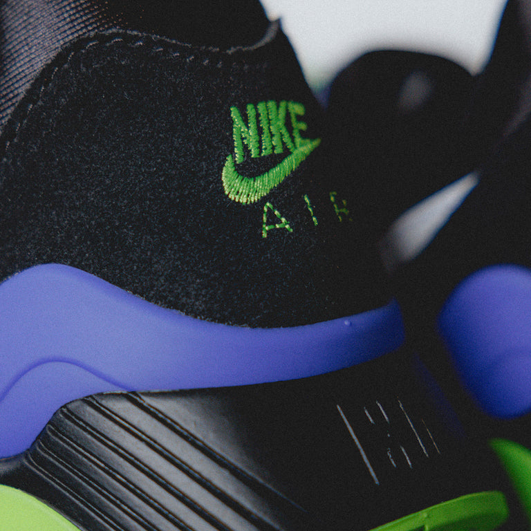 Black green and purple jordans on sale