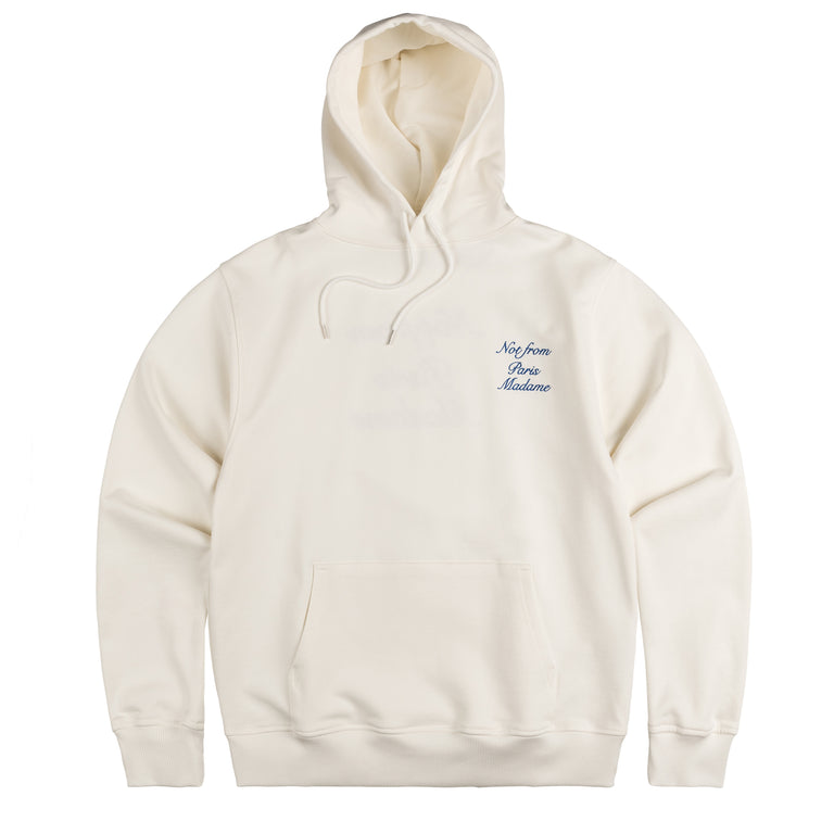 Drole de Monsieur Le Hoodie Slogan Cursive