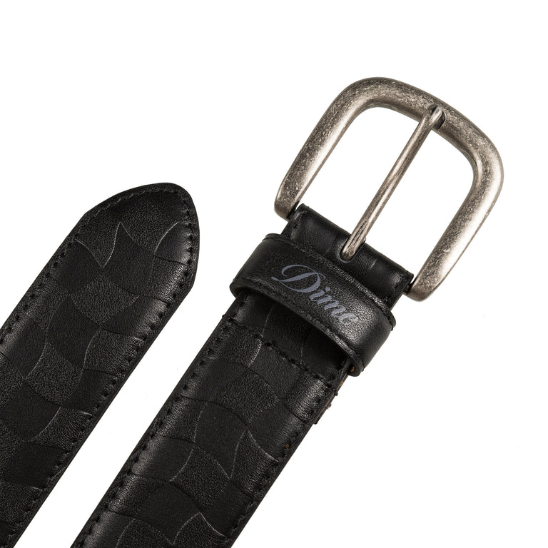 Dime Checkered Leather Belt