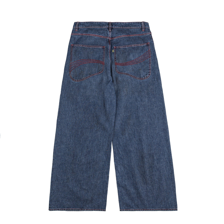 ERL Baggy Indiana Distressed Jeans Woven