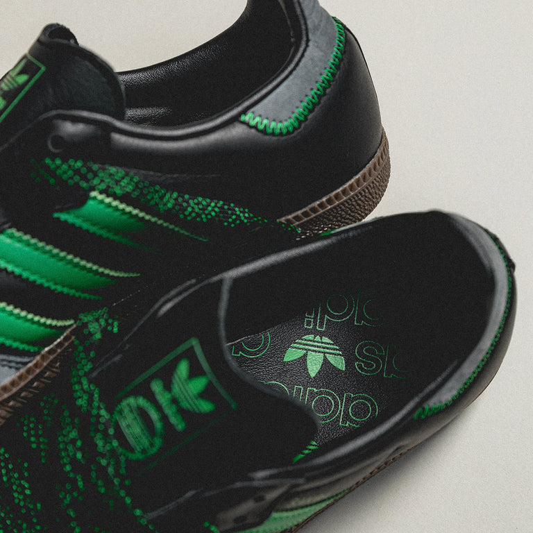 Adidas sneakers black and green best sale