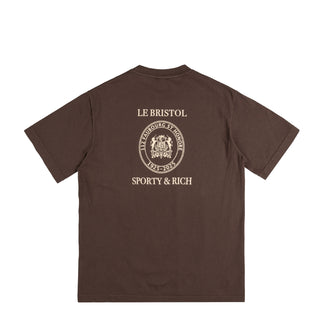 Sporty & Rich Crest Seal 100th T Shirt