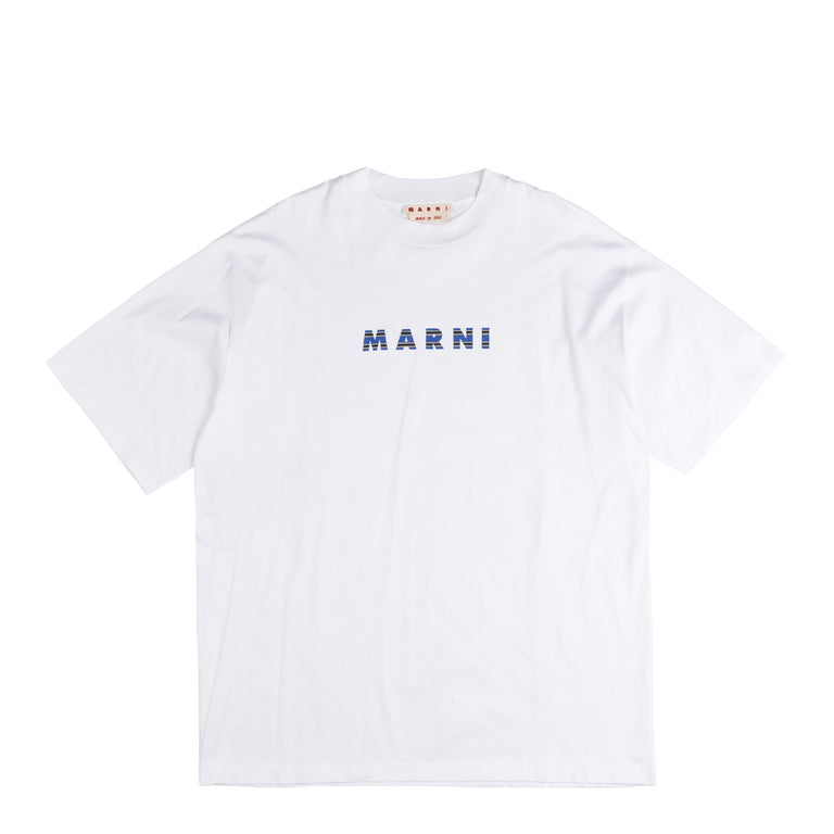 Marni Printed Stripes Logo T-Shirt