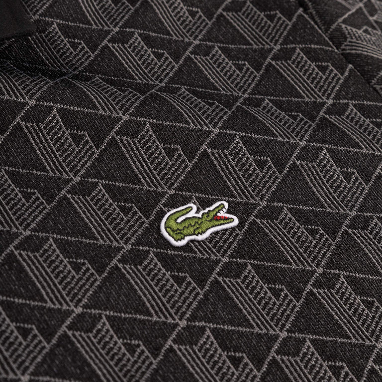 Lacoste Contrast Collar Monogram Polo Shirt