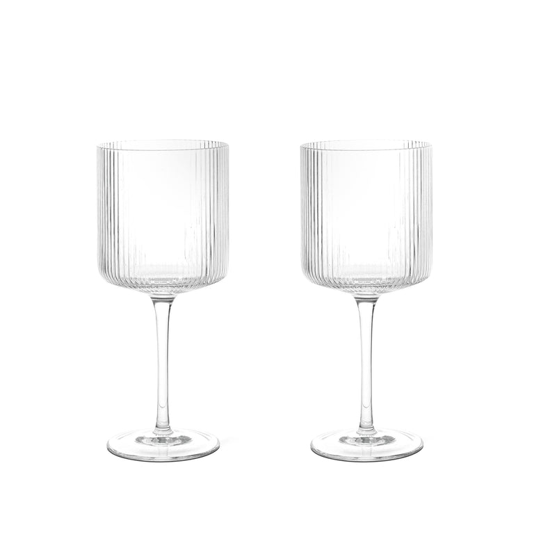 Ferm Living Ripple Red Wine Glasses