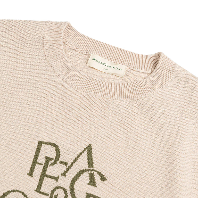 Museum of Peace & Quiet Serif Jacquard Sweater