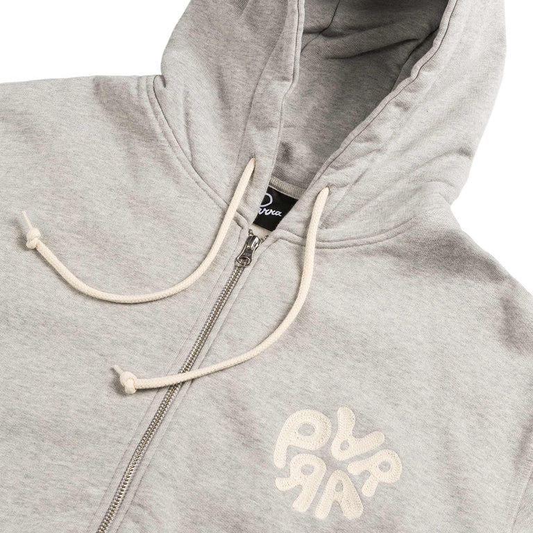 By Parra 1976 Logo Zip Hooded Sweatshirt