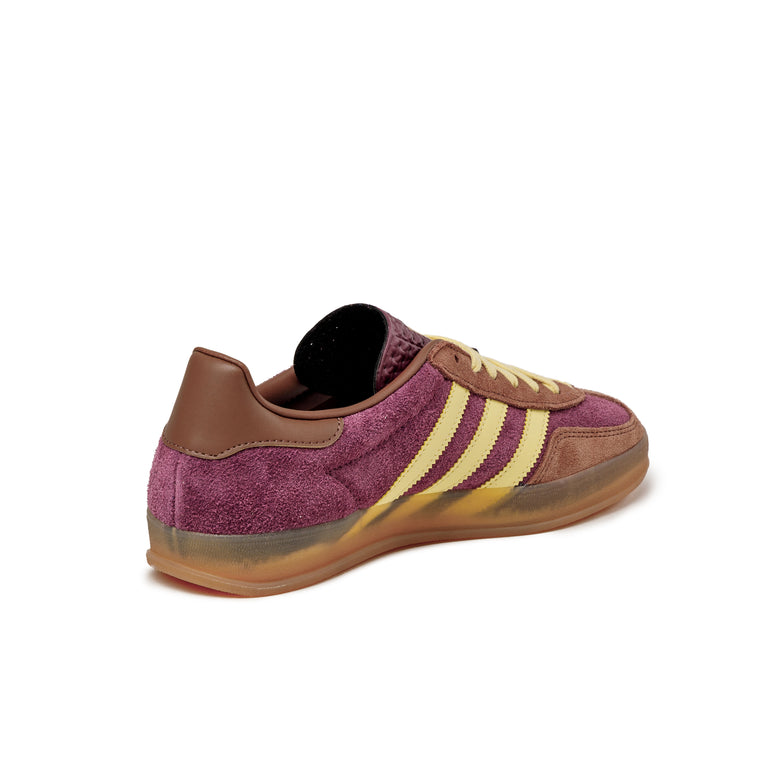 Adidas gazelle burgundy yellow best sale