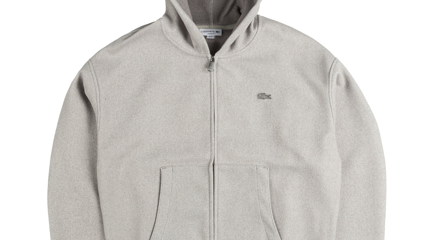 Lacoste zipped hoodie on sale