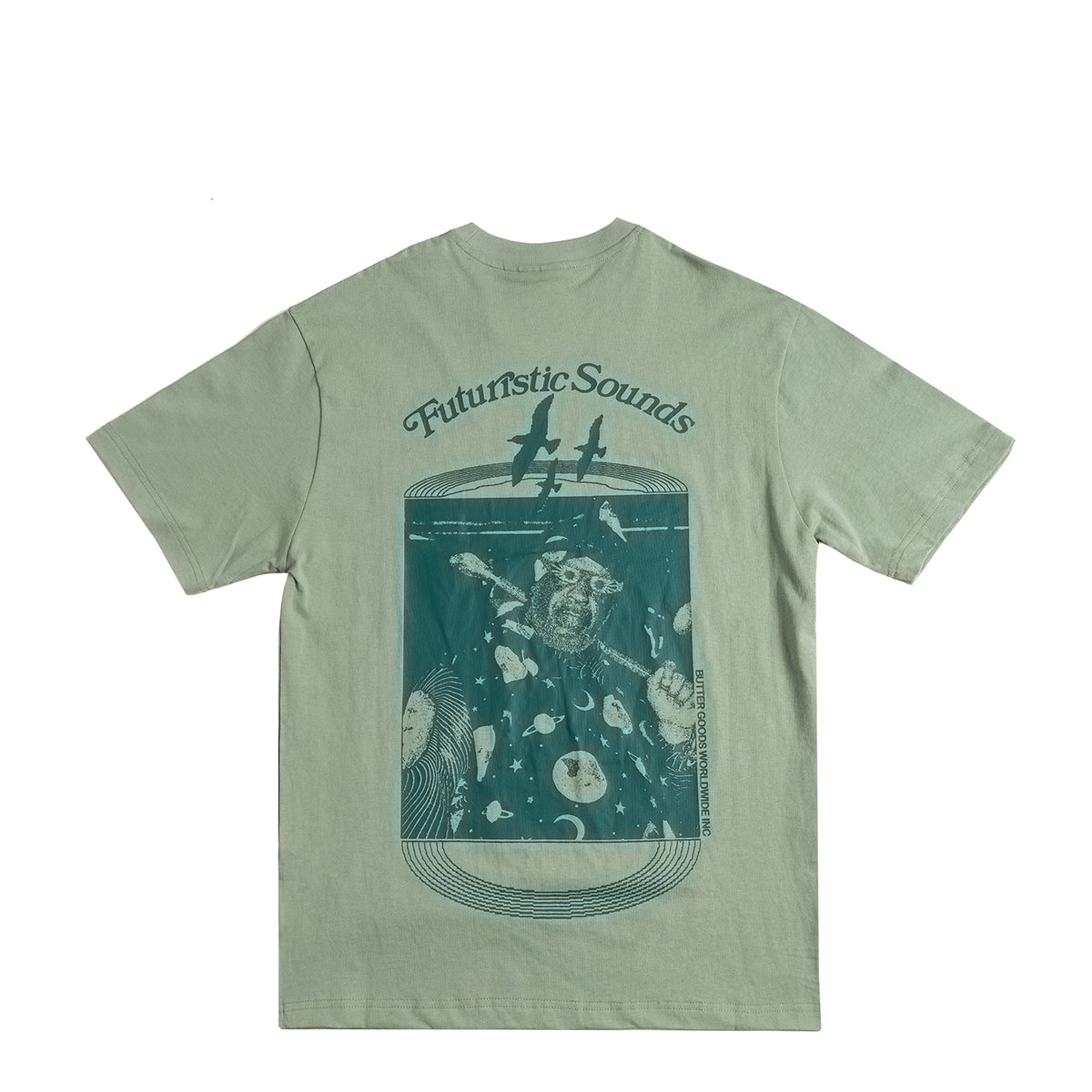 Butter Goods Futuristic Sounds Tee – buy now at Asphaltgold Online Store!