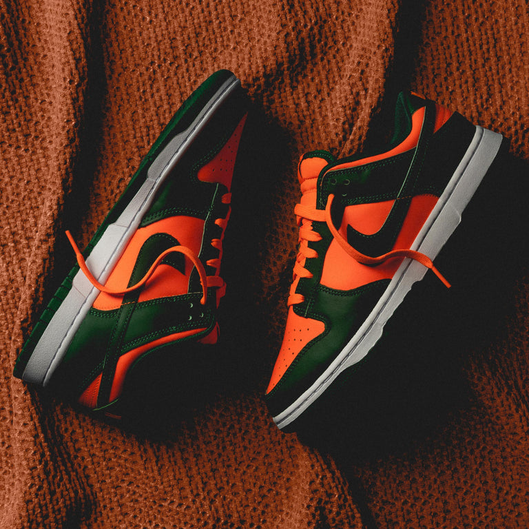 Nike Men Dunk Low Miami Hurricanes Sneakers 🏀⛹️‍♂️, Gallery posted by  Sneakers 👟