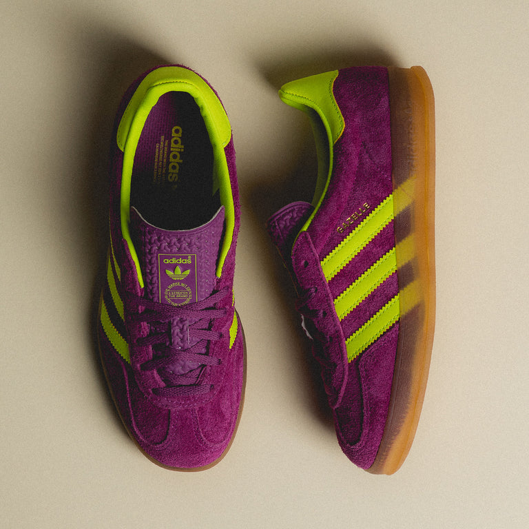 Adidas Gazelle Indoor Trainers - Purple / Yellow