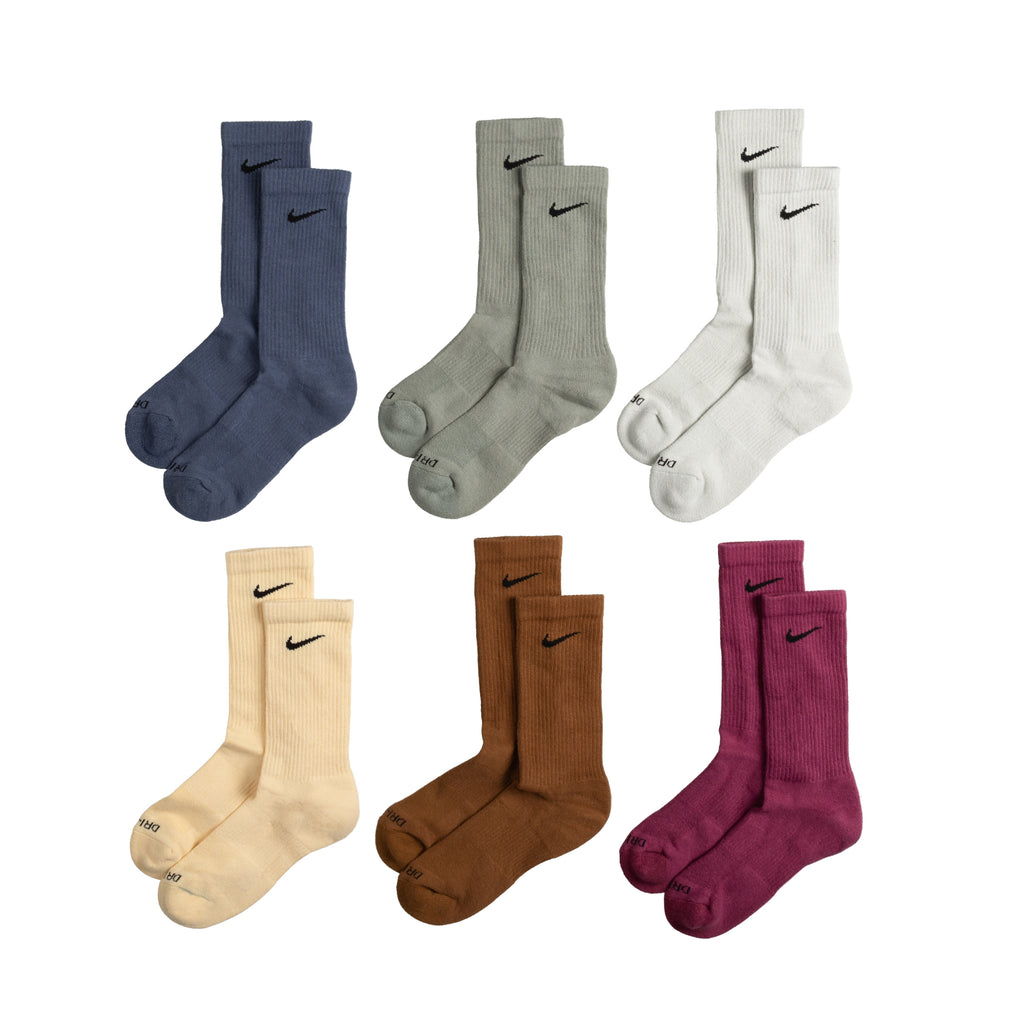 Nike Cotton Cushioned Women's Crew Socks - 6 Pack - Free Shipping